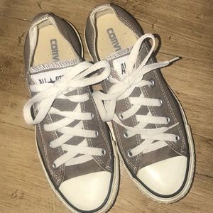 Gray Converse Chuck Taylors
